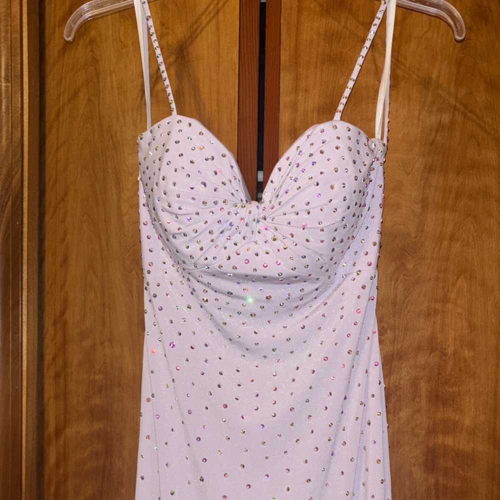 Elegant lilac Embellished Dress